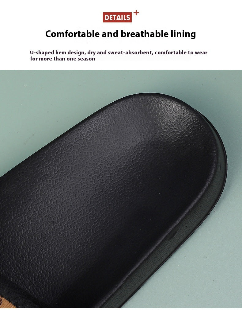 Cross-border Slippers Summer Outdoor Wear Niche High-grade Velcro Non-slip Beach Flip-flops Men