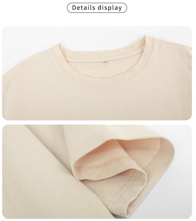 Cotton Short Sleeve T-shirt Shorts Set Casual 2-piece Set