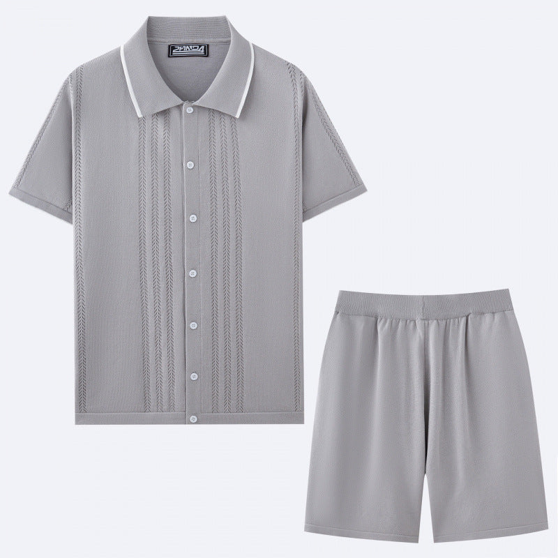 European And American Business Casual Sweater Two-piece Set