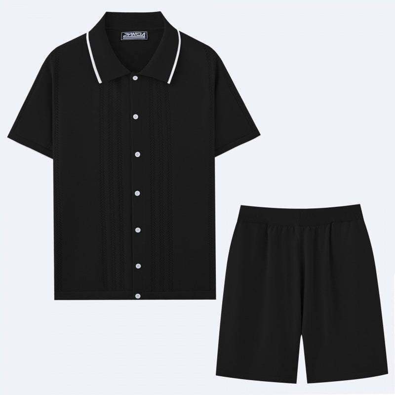 European And American Business Casual Sweater Two-piece Set