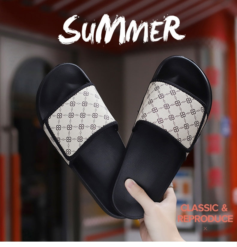 Cross-border Slippers Summer Outdoor Wear Niche High-grade Velcro Non-slip Beach Flip-flops Men