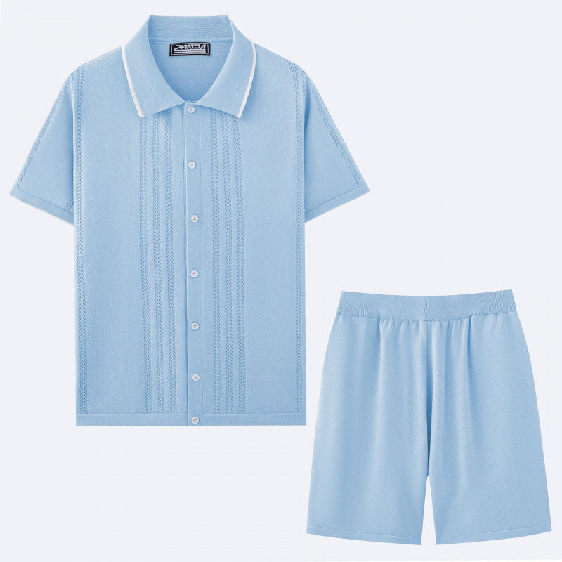 European And American Business Casual Sweater Two-piece Set