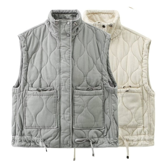 Autumn And Winter Loose Women's Wear Cotton-padded Jacket Vest