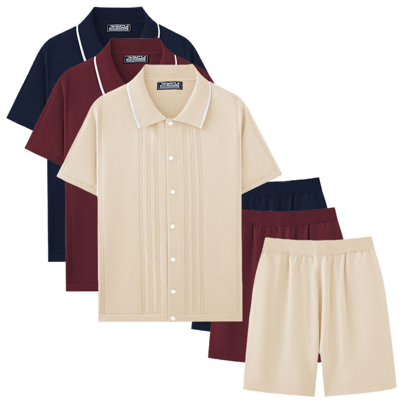 European And American Business Casual Sweater Two-piece Set