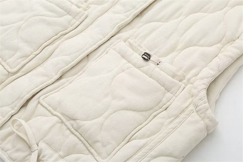 Autumn And Winter Loose Women's Wear Cotton-padded Jacket Vest