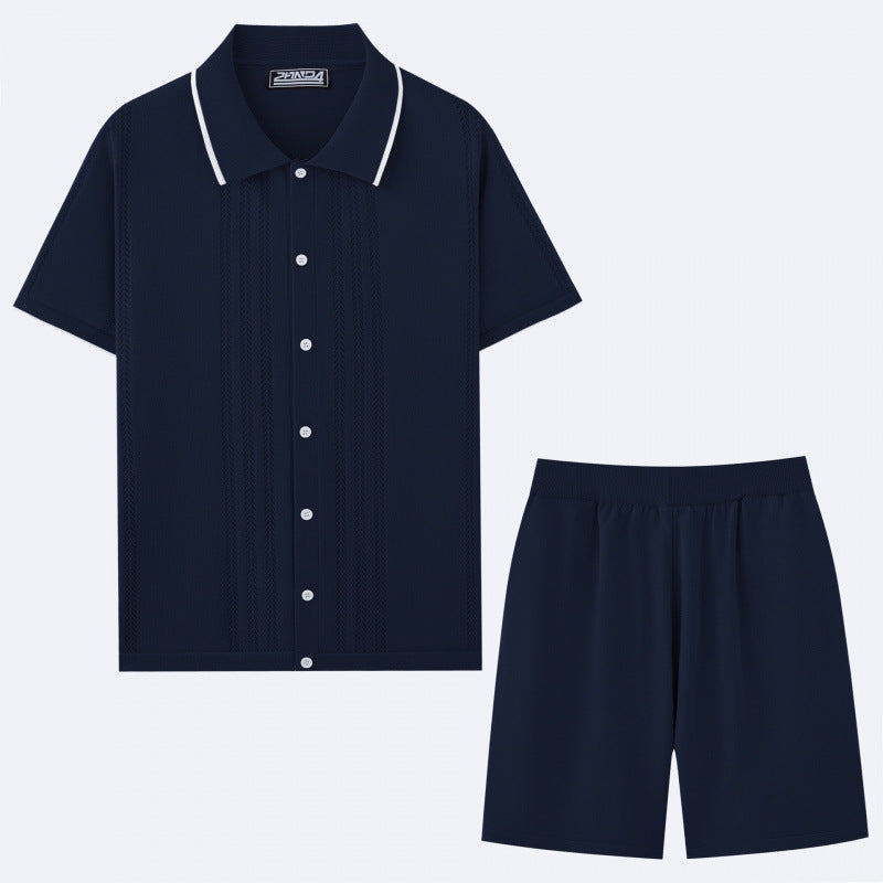 European And American Business Casual Sweater Two-piece Set