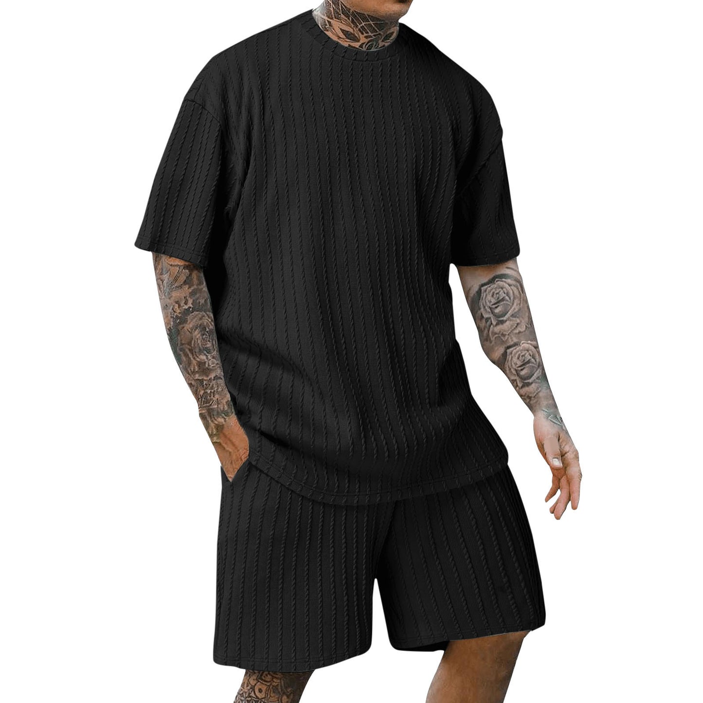 Head Vertical Pattern Two Piece Set