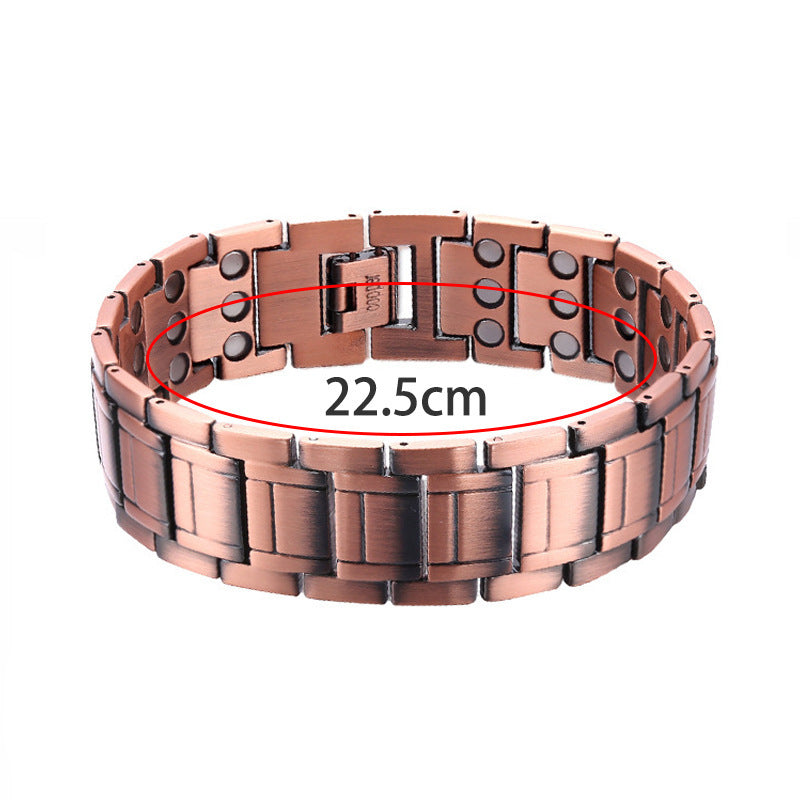 Men's Bracelet Geometric Titanium Steel Red Copper