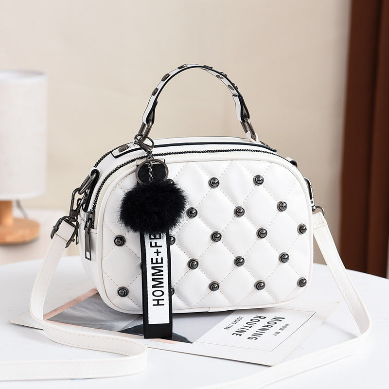 Studded fashion shoulder bag crossbody bag