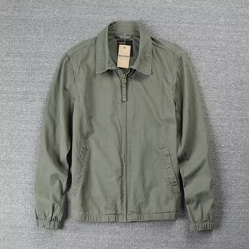 Simple Jacket Men's Leisure Washed-out Distressed