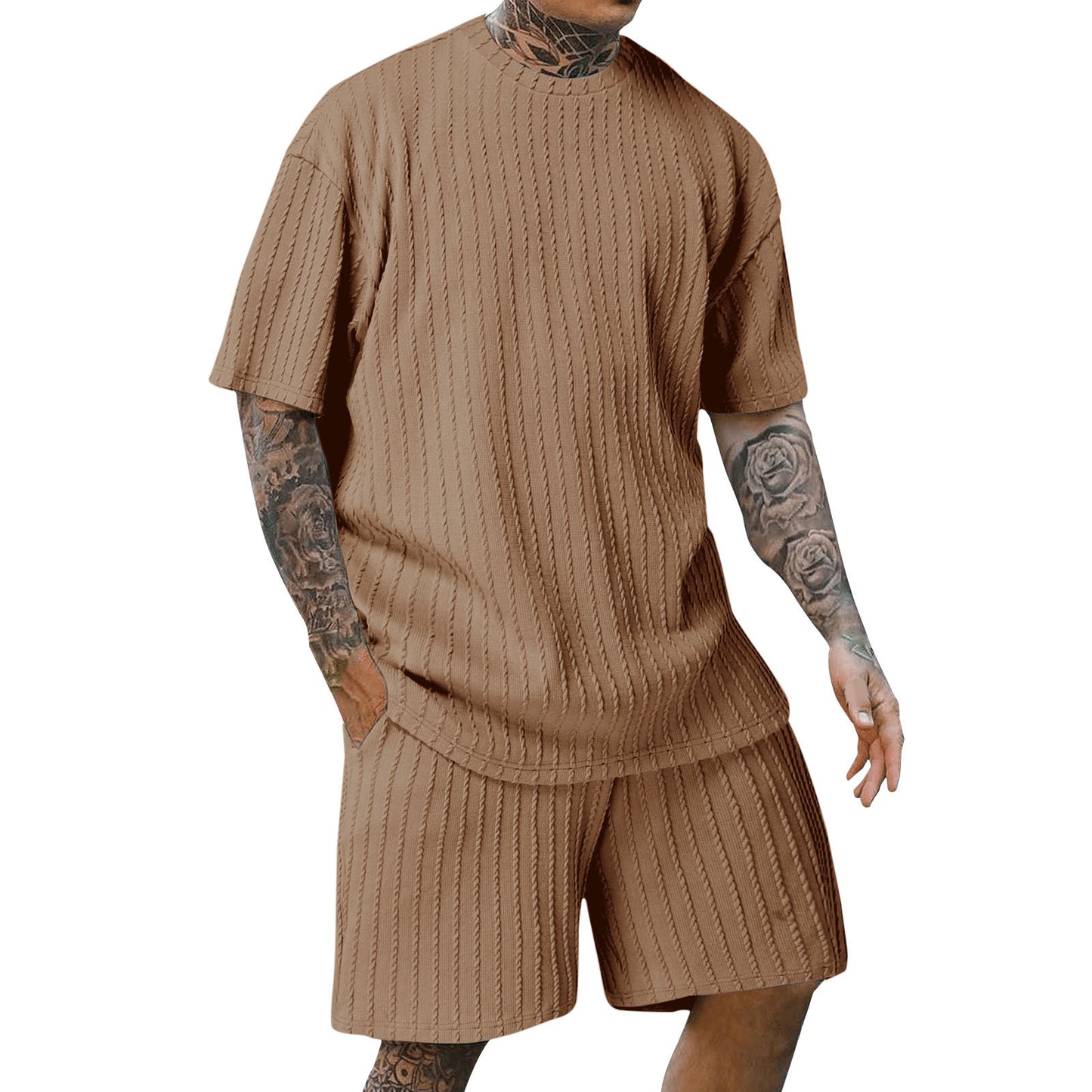 Head Vertical Pattern Two Piece Set