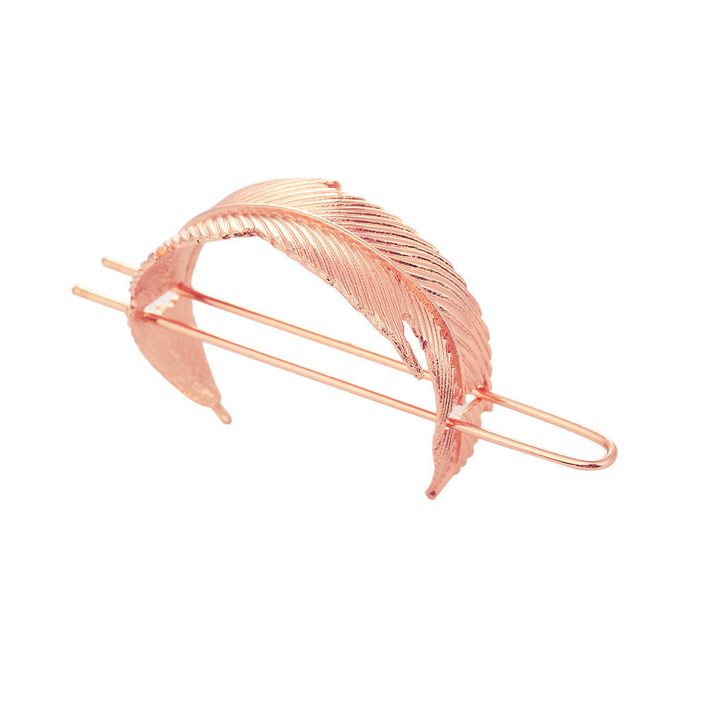 European And American Retro Alloy Leaf Hairpin Archaistic Headdress