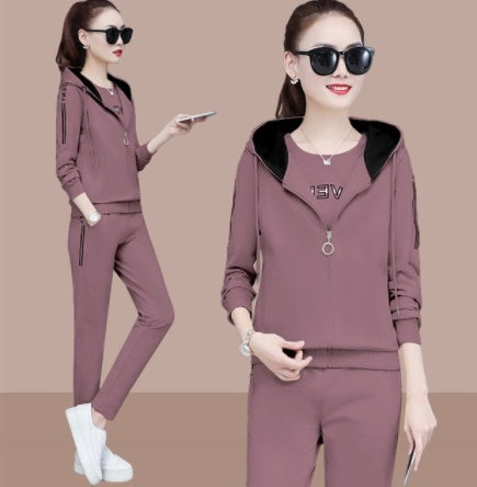 Three-piece hoodie set