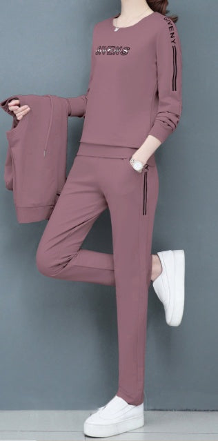Three-piece hoodie set