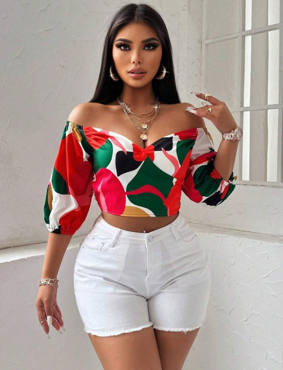 Women's Casual Short Sleeve Blouse