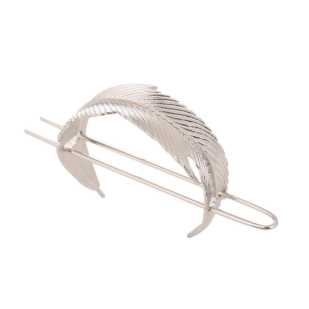 European And American Retro Alloy Leaf Hairpin Archaistic Headdress