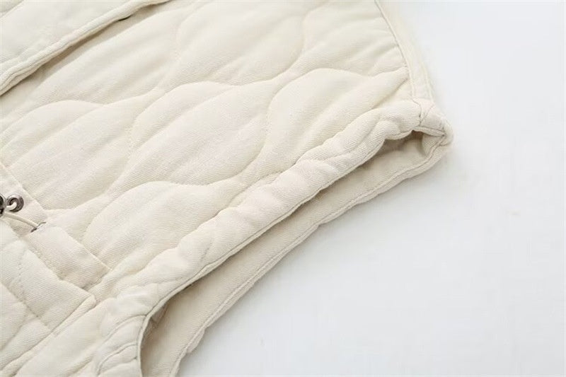 Autumn And Winter Loose Women's Wear Cotton-padded Jacket Vest