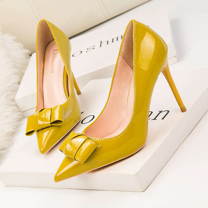 Shallow Mouth Pointed Sexy Thin High Heels Shoes