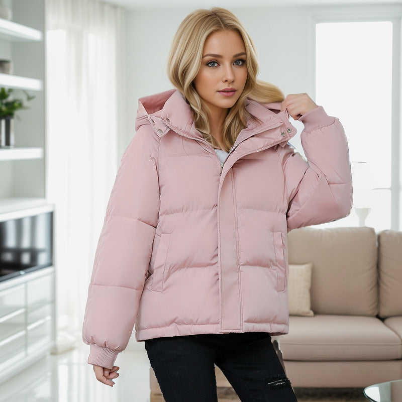 High-end Cotton-padded Coat Loose Thickening Keep Warm Coat