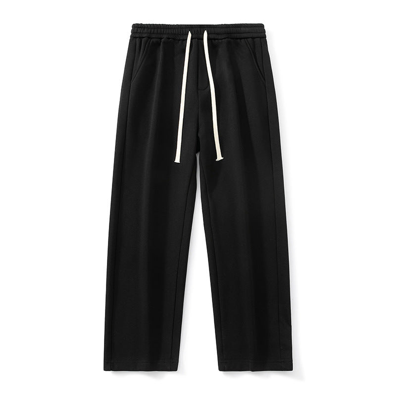 Autumn And Winter Velvet Padded Casual Pants Loose Straight