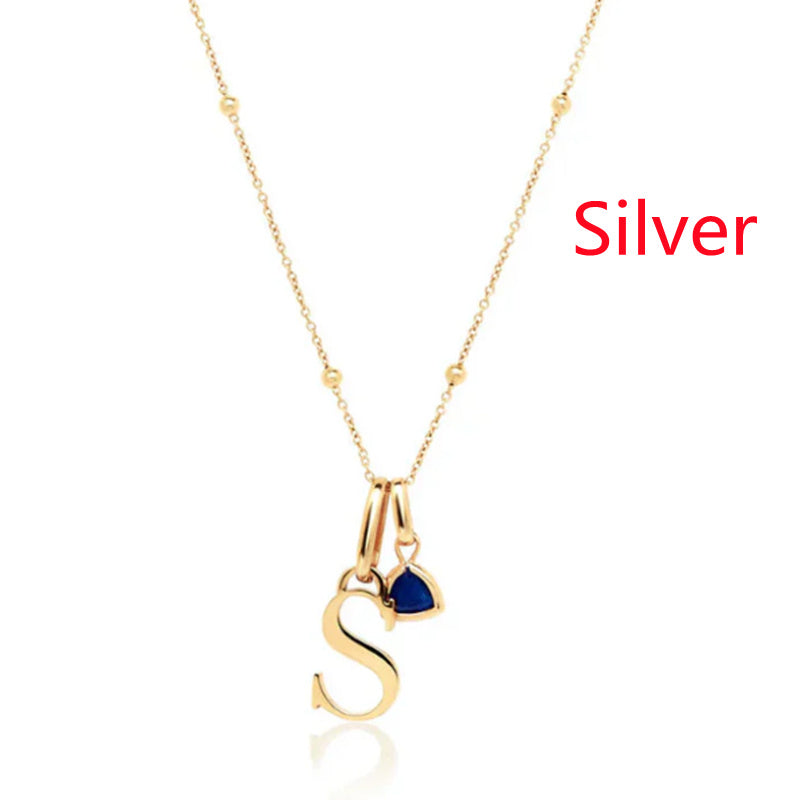 Stainless Steel Letter Pendant Customized Necklace