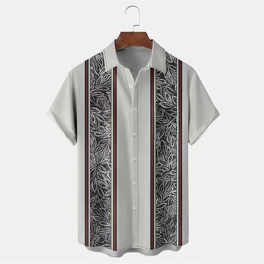Casual 3D Digital Printing Shirt Men