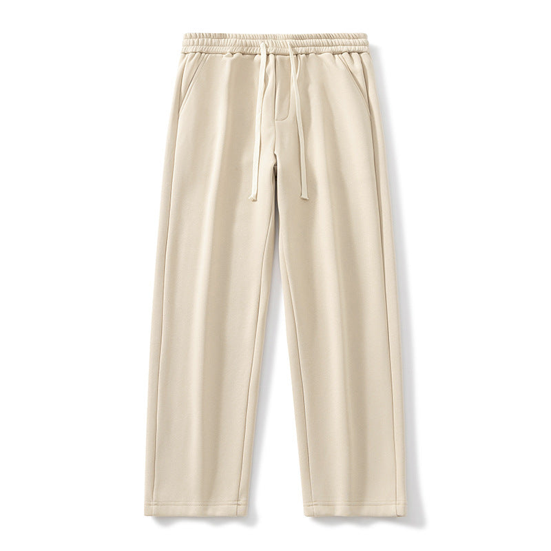 Autumn And Winter Velvet Padded Casual Pants Loose Straight