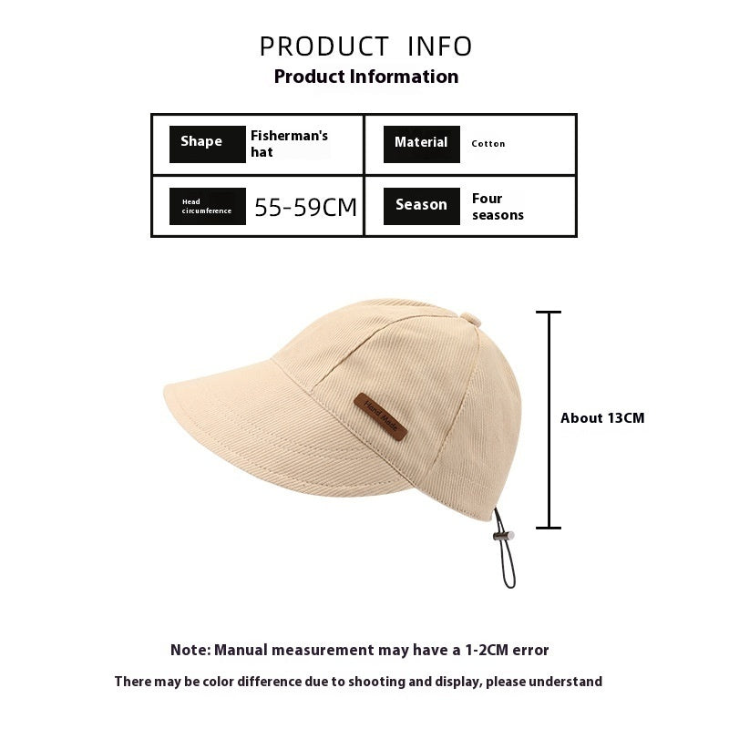 Summer Sun Protection UV Protection Bucket Hat