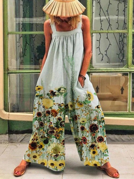 Women's Large-size Fashion Printed Baggy Braces