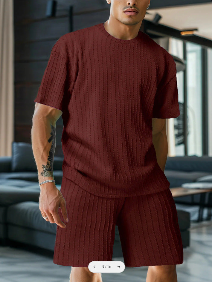 Head Vertical Pattern Two Piece Set