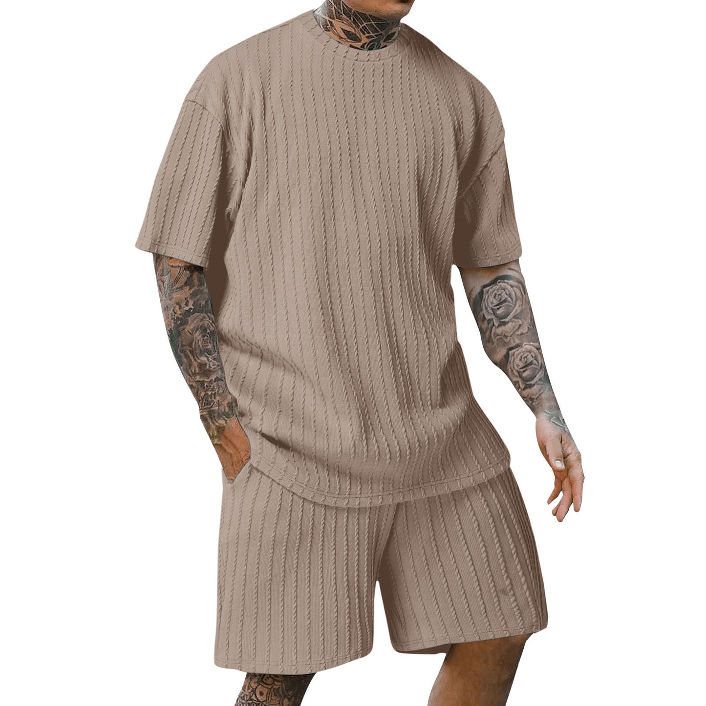 Head Vertical Pattern Two Piece Set