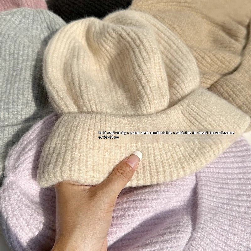 Version Lazy Air-cooled Hat Korean Age-reducing Knitted Pile Heap Cap