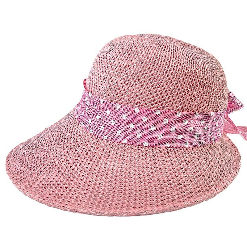 Women's Big Brim Bowknot All-Match Hat