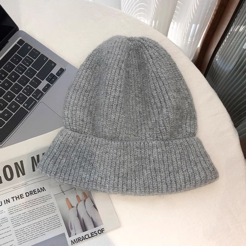 Version Lazy Air-cooled Hat Korean Age-reducing Knitted Pile Heap Cap