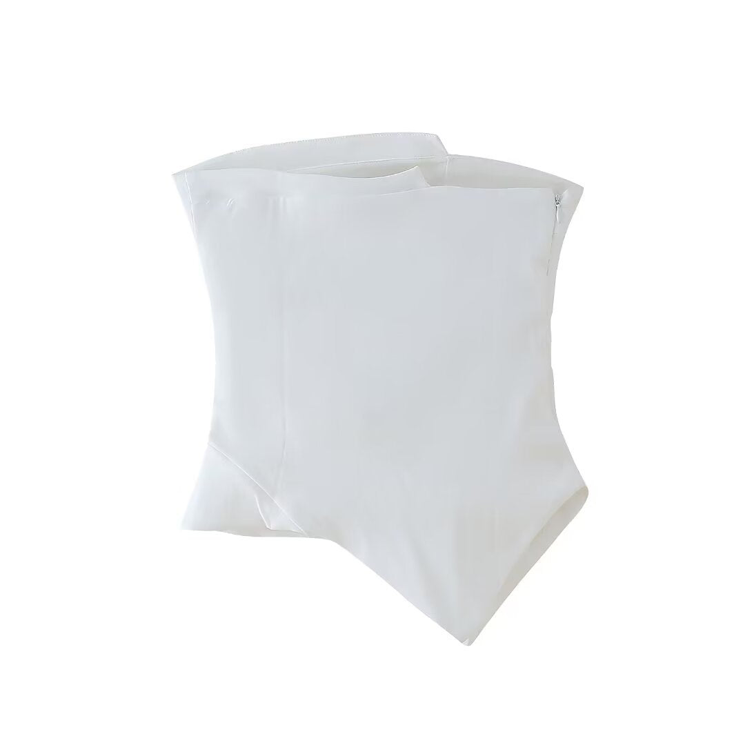 New Street Fashion Pleated Decorative Tube Top For Women