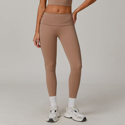 Waist Turning Head Tight High Waist Yoga Pants Hip Lifting All-match