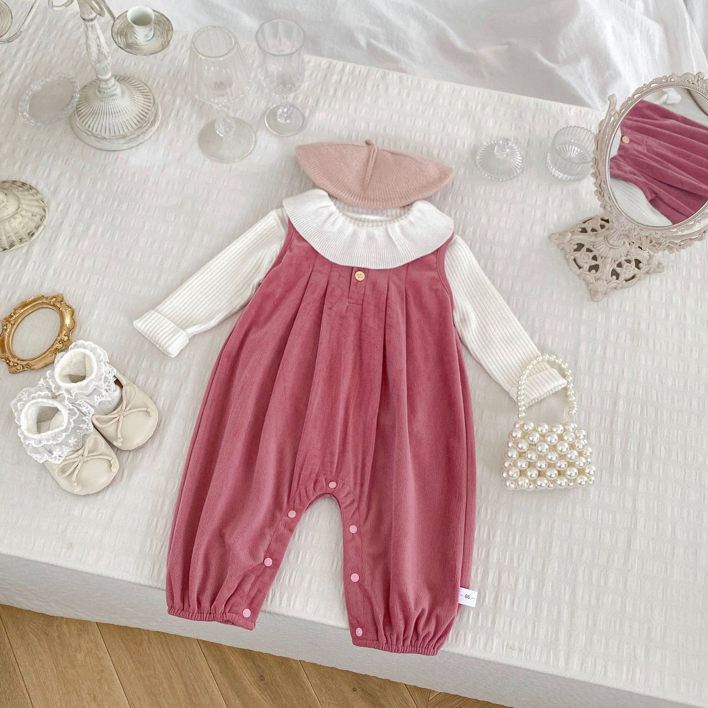Sleeveless Strap Trousers Baby Autumn Clothing