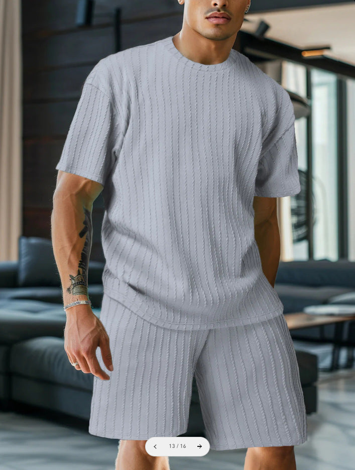 Head Vertical Pattern Two Piece Set