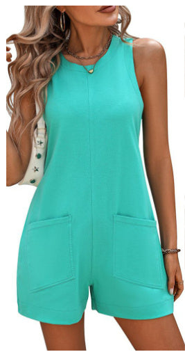 Baggy Pants Backless Women's Outdoor Sleeveless
