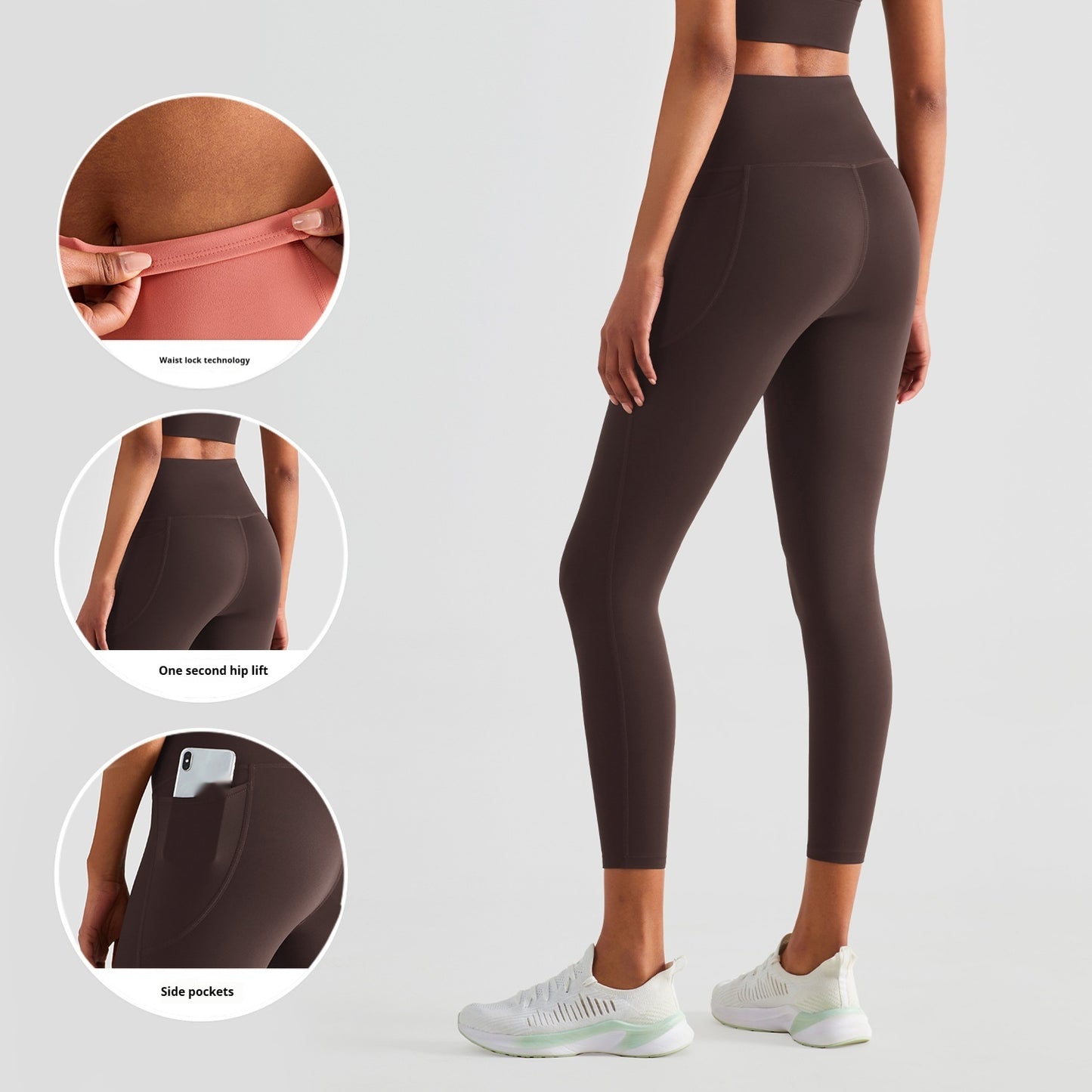 Fashion New Nude Feel Sports Tights For Women