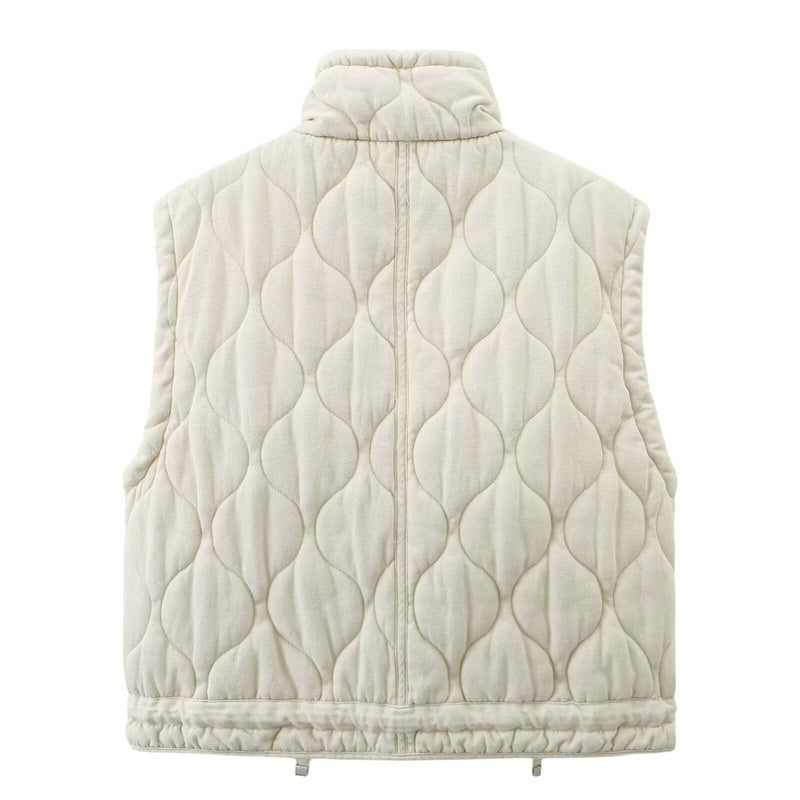 Autumn And Winter Loose Women's Wear Cotton-padded Jacket Vest