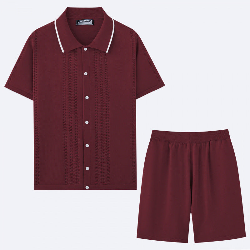 European And American Business Casual Sweater Two-piece Set