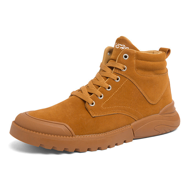 Ankle Boots Men Winter Warm Plush Shoes