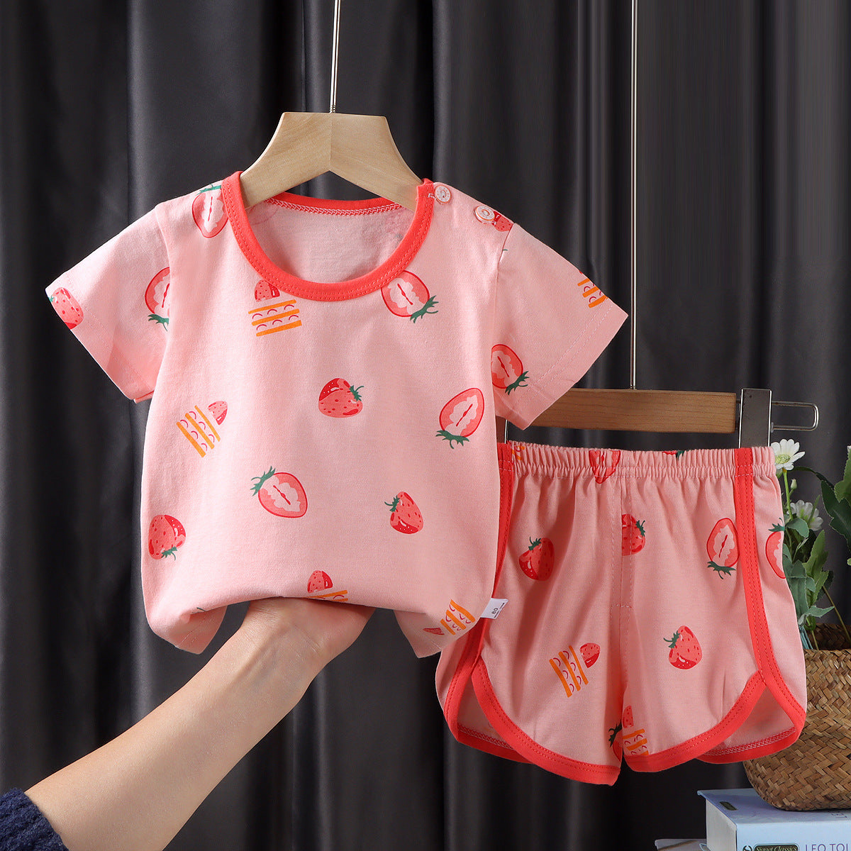 Children's Short-sleeved Suit Korean Clothing