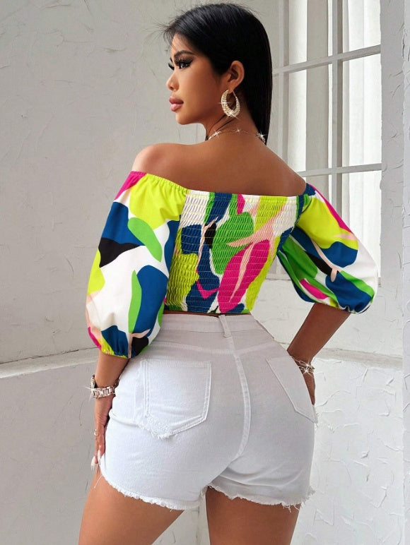 Women's Casual Short Sleeve Blouse