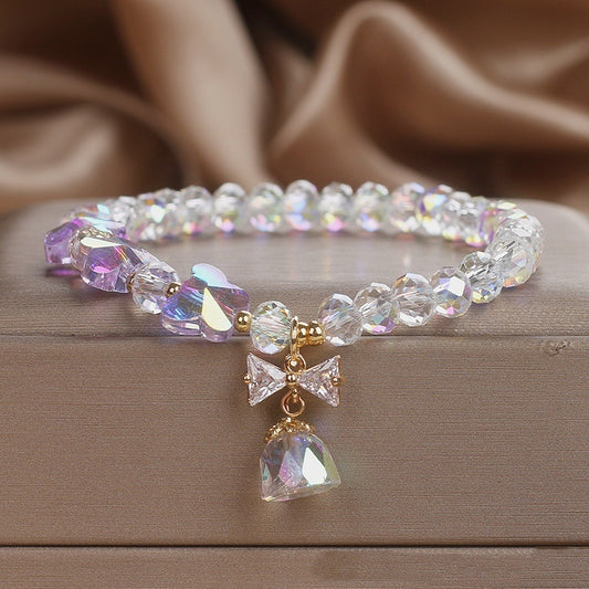 Colorful Crystal Bracelet Simple Mori Style Elegant